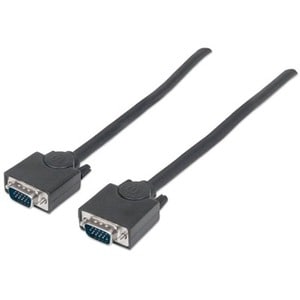 Manhattan Cable para monitor SVGA - Extremo Secundario: 1 x 15-pin HD-15 - Male - Apantallado - Níquel, Níquel Conector ch