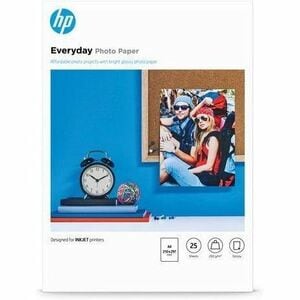 HP Everyday Jato de tinta Papel fotográfico - A4 - 210 mm x 297 mm - 170 g/m² Grammage - 25 Planilha