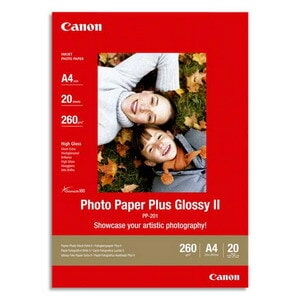 Canon Photo Paper Plus PP-201 Papel fotográfico - A3 - 297 mm x 420 mm - Brilhante - 20 Planilha