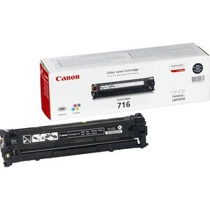 Canon 716BK Original Laser Cartucho de toner - Preto - 1 Pack - Laser - 1 Pack