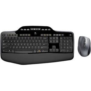 Logitech Wireless Desktop MK710 Keyboard & Mouse - USB Wireless RF Keyboard - USB Wireless RF Mouse - Laser