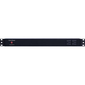 CyberPower PDU15B2F12R 100 - 125 VAC 15A Basic PDU - 14 Outlets, 15 ft, NEMA 5-15P, Horizontal, 1U, Lifetime Warranty