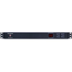 CyberPower PDU15M2F10R 12-Outlets PDU - Metered - NEMA 5-15P - 12 x NEMA 5-15R - 120 V AC - 1U - Vertical - Rack-mountable