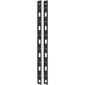 Acheminement de câbles APC by Schneider Electric AR7501 - Noir - 2 Paquet Pack - Panneau gestion câble - 42U Rack Height