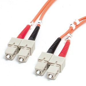StarTech.com 1m Fiber Optic Cable - Multimode Duplex 62.5/125 - LSZH - SC/SC - OM1 - SC to SC Fiber Patch Cable - 2 x SC M