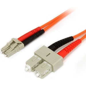 StarTech.com 3m Fiber Optic Cable - Multimode Duplex 62.5/125 LSZH Fiber Jumper Cord - LC/SC - 2 x LC Male Network - 2 x S