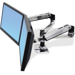Ergotron LX Series 45-245-026, Fixação/Aparafusar, 18,1 kg, 68,6 cm (27"), 100 x 100 mm, Ajuste de altura, Prateado