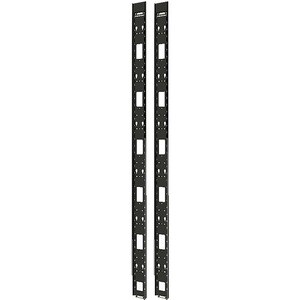 APC by Schneider Electric AR7501 Kabelführung - Schwarz - 2 Pack Paket - Kabelmanagement-Panel - 42U Rack Height