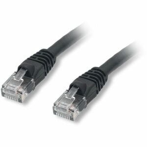 Comprehensive Cat6 550 Mhz Snagless Patch Cable 25ft Black - 25 ft Category 6 Network Cable for Network Device - First End