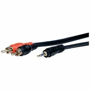 Comprehensive Standard Series 3.5mm Stereo Mini Plug to 2 RCA Plugs Audio Cable 6ft - 6 ft Mini-phone/RCA Audio Cable for 