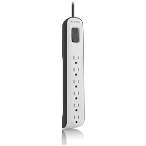 Belkin 6 Outlet Surge Protector with 4ft Power Cord - 630 Joules - 6 x AC Power - 1875 VA - 630 J - 125 V AC Input - 125 V