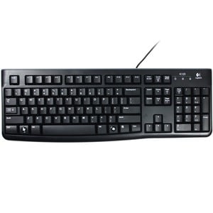 Logitech K120 Keyboard - Cable Connectivity - USB Interface - Hungarian - QWERTZ Layout - Black - USB Interface - Hungaria