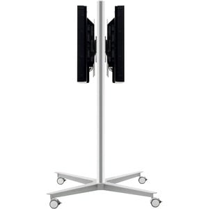 SMS Height Adjustable Display Stand - 50 kg Load Capacity - 145.5 cm Height x 93.6 cm Depth - Floor - Aluminium