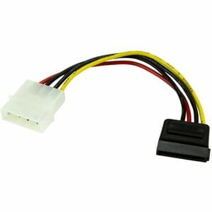 StarTech.com 6in 4 Pin LP4 to SATA Power Cable Adapter - For Hard Drive - LP4 / SATA - 1 Each
