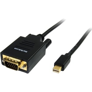 StarTech.com 6ft Mini DisplayPort to VGA Cable, Active Mini DP to VGA Adapter Cable, 1080p, mDP 1.2 to VGA Monitor/Display