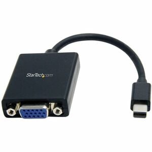 StarTech.com Mini DisplayPort to VGA Adapter, Active Mini DP to VGA Converter, mDP & Thunderbolt 1/2 to VGA Monitor - Repl