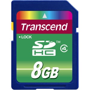 Transcend 8 GB Class 4 SDHC - Lifetime Warranty