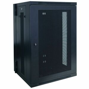 Tripp Lite by Eaton SmartRack 18U Low-Profile Switch-Depth Wall-Mount Rack Enclosure Cabinet, Hinged Back - 19" 18U Wall M