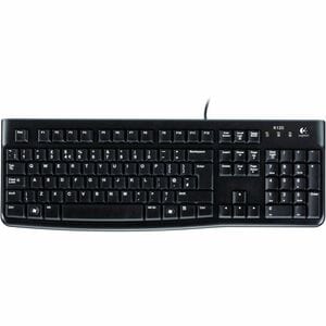 Logitech K120 Keyboard - Cable Connectivity - USB Interface - Spanish - USB Interface - Spanish