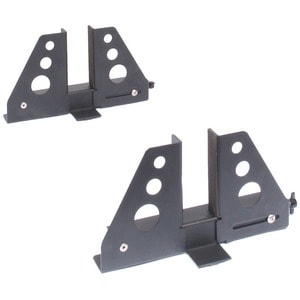 Rack Solutions Universal Adjustable Rack To Tower Stand (1U-2U) - Black