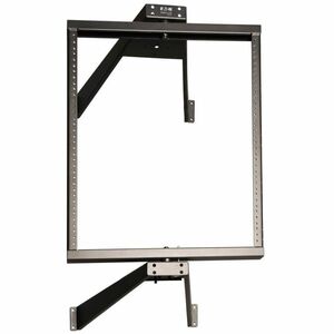 Tripp Lite by Eaton SmartRack 12U Flat-Pack Low-Profile Switch-Depth Wall-Mount Pivoting 2-Post Open Frame Rack - 12U Rack