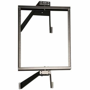 Eaton Tripp Lite Series SmartRack 12U Flat-Pack Low-Profile Switch-Depth Wall-Mount Pivoting 2-Post Open Frame Rack - 12U 