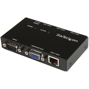 StarTech.com 4 Port VGA Over CAT5 Video Extender - 450ft (150m) - 1 x 1