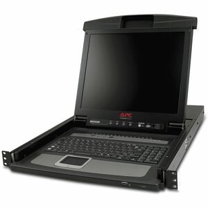 APC by Schneider Electric AP5816 LCD Rack Console KVM Switch - Black - TAA Compliant - 16 Computer(s) - 43.2 cm (17") LCDP