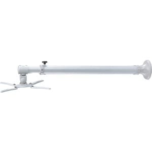 BEAMER-W100SILVER è un supporto a parete universale per proiettori e videoproiettori. - 12 kg Capacità di carico