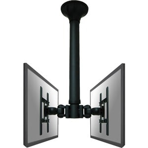 Neomounts Neomounts Pro FPMA-C200 Ceiling Mount for Flat Panel Display - Black - Height Adjustable - 25.4 cm to 101.6 cm (