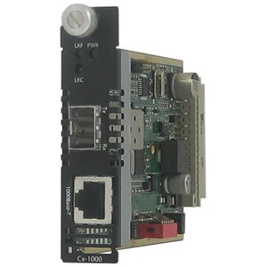 Perle CM-1110-SFP Gigabit Ethernet Managed Media Converter - 1 x Network (RJ-45) - 10/100/1000Base-T - 1 x SFP Slots - Int