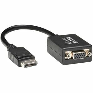 Eaton Tripp Lite Series DisplayPort to VGA Active Adapter Video Converter (M/F), 6-in. (15.24 cm) - DP2VGA 1920x1200/1080P