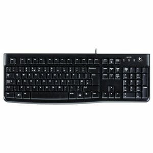 Logitech K120 Keyboard - Cable Connectivity - USB Interface - English (US), International - USB Interface - English (US), 