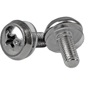 StarTech.com 50 Pkg M5 Mounting Screws for Server Rack Cabinet - Rack Screw - Silver - 50 / Pack