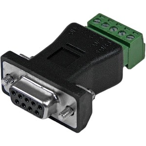 StarTech.com RS422 RS485 Serial DB9 to Terminal Block Adapter - Convert an RS-422 or RS-485 DB 9 male serial connector to 