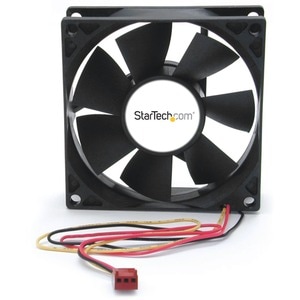 StarTech.com 80x25mm Dual Ball Bearing Computer Case Fan w/ TX3 Connector - 80 mm Maximum Fan Diameter - 54.37m³/h Maximum