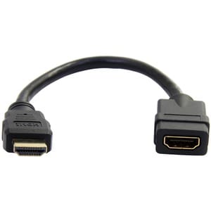 StarTech.com 6in HDMI Extension Cable, Short HDMI Cable Extender Male to Female, 4K UHD HDMI Port Saver M/F, HDMI 1.4, HDM