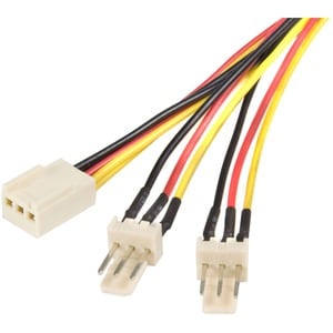 StarTech.com 30,5cm / 30cm TX3 Fan Power Splitter Cable - TX3 Splitter Cable - Connect two 3-pin (TX3) fans to a single po