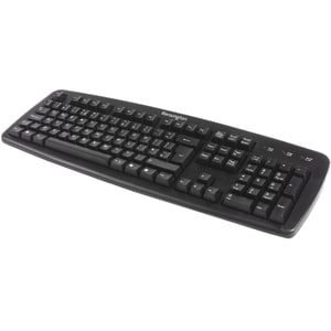 Kensington Value Keyboard - Cable Connectivity - USB 2.0 Interface - Belgian - AZERTY Layout - Black - PC