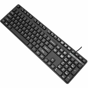 Targus USB Wired Keyboard - Cable Connectivity - USB Interface - 104 Key - QWERTY Layout - PC, Mac - Black