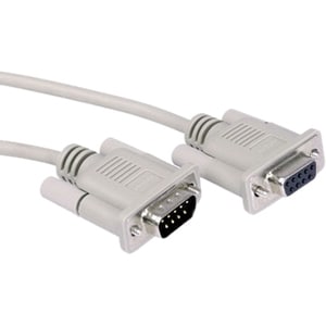 Roline 11.01.6260 6 m Datentransferkabel für Drucker - Zweiter Anschluss: 1 x 9-pin DB-9 RS-232 Serial - Abschirmung - Grau