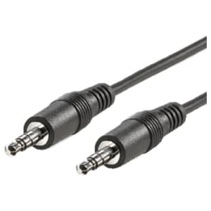 Roline 11.09.4510 10 m Audiokabel - Zweiter Anschluss: 1 x Mini-phone Stereo Audio - Male - Abschirmung - Schwarz