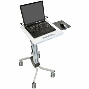 Ergotron Neo-Flex Laptop Trolley - 6.80 kg Capacity - 4 Casters - Aluminium - 731.5 mm Width x 1214.1 mm Height - Grey - 3