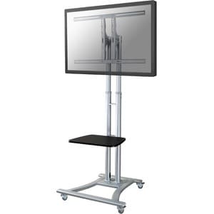 Newstar Mobile Monitor/TV Floor Stand for 27-70" screen, Height Adjustable - Silver - 68.6 cm (27") to 152.4 cm (60") Scre