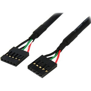 StarTech.com 18in Internal USB IDC Motherboard Header Cable - Connect a front panel USB hub or card reader directly to a m