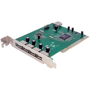 StarTech.com Carte Adaptateur PCI vers 7 Ports USB 2.0 - Interne Externe - 7 Total de ports USB - 7 Port(s) USB 2.0 - PC, 