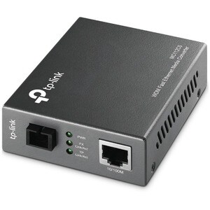 TP-Link MC112CS Transceiver/Media Converter - 2 Port(s) - 1 x Network (RJ-45) - 1 x SC - Twisted Pair, Optical Fiber - Sin