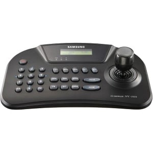 Hanwha Techwin PTZ Control Keyboard - 255 Controllable Cameras - Zoom, Tilt, Pan Control - 3D Joystick - DC Power In LCD S