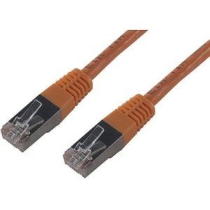 Câble réseau MCL FCC6BM-0.5M/O - 50 cm Catégorie 6 - 2e bout: 1 x RJ-45 Network - Male - Câble de Raccordement - Blindé - 