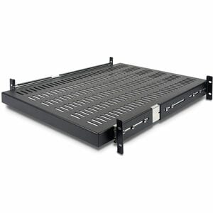 StarTech.com 2U 20 to 30in Adjustable Mounting Depth Vented Sliding Rack Mount Shelf - 50lbs / 22.7kg - 24in Deep - Increa